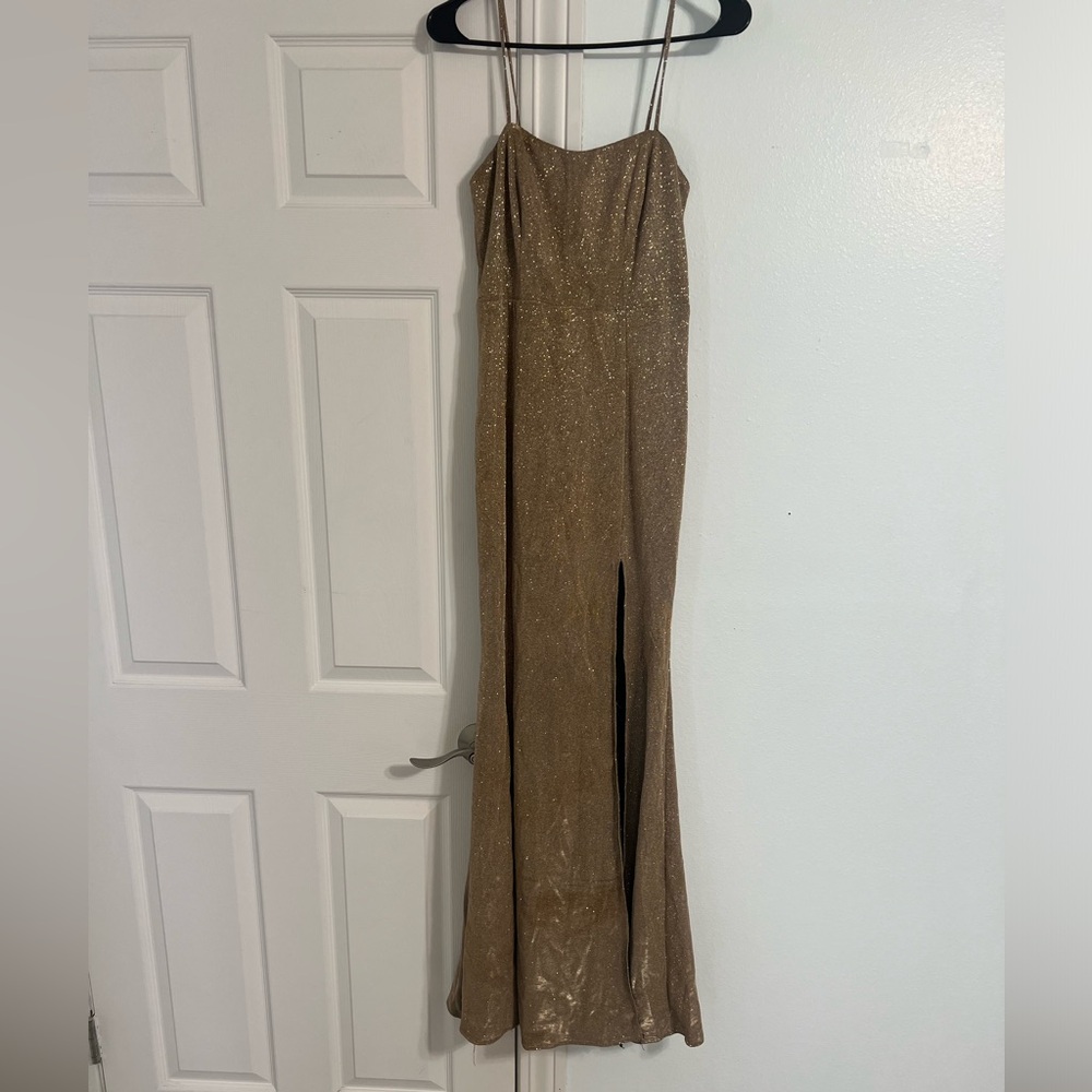 Lulus Gold sparkle dress